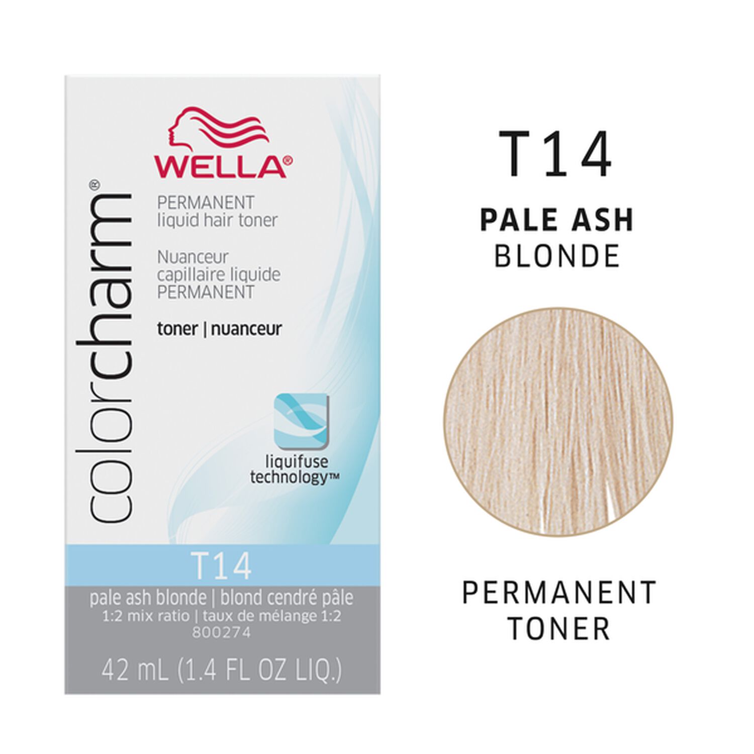 Wella Color Charm T14 Pale Ash Blonde Permanent Hair Toner