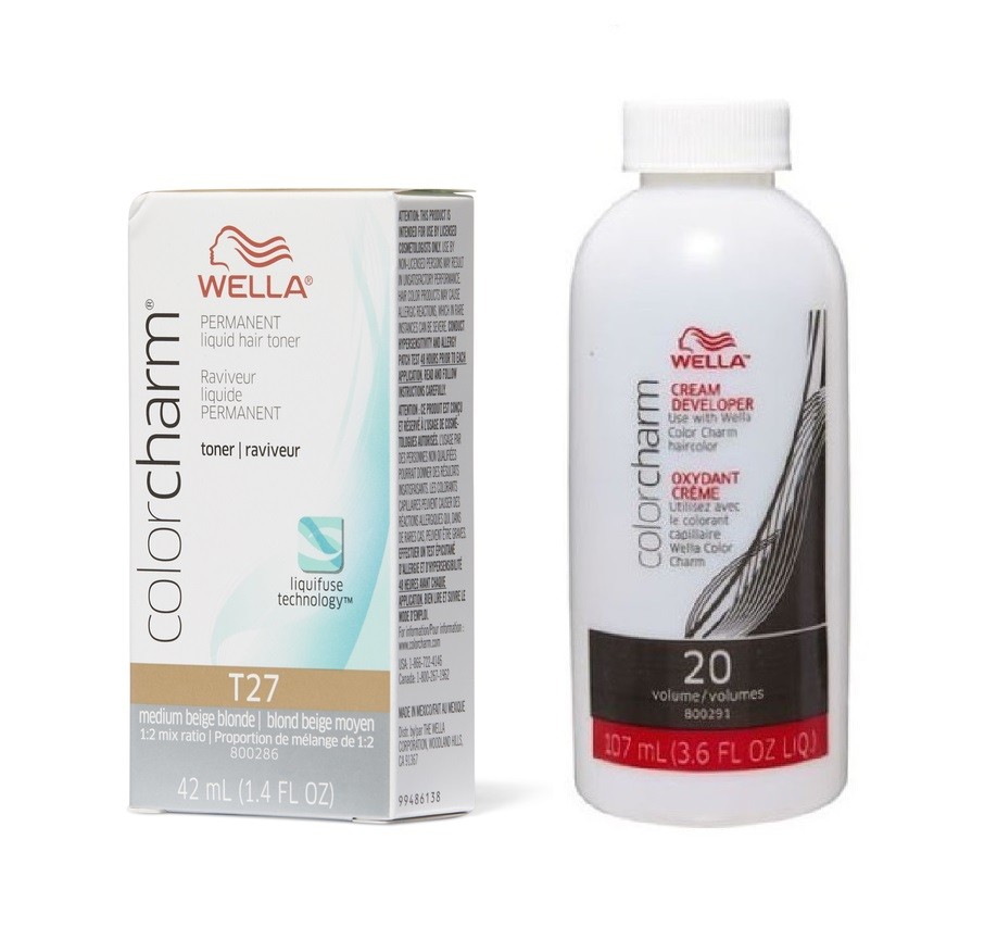 Wella Colour Charm Permanent Liquid Hair Toner Medium Beige Blonde