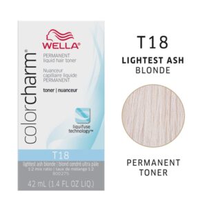 Wella Color Charm T18 Lightest Ash Blonde hair toner eliminate brassy tones