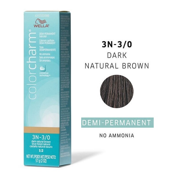 3N Dark Natural Brown Wella Color Charm Demi – Permanent Haircolor