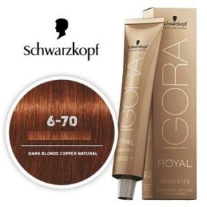 Dark Blonde Copper Natural 6-70 Schwarzkopf Royal Igora Permanent Color