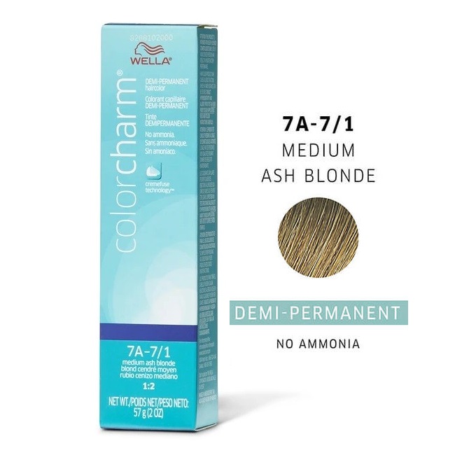 7A Medium Ash Blonde Wella Color Charm Demi – Permanent Haircolor