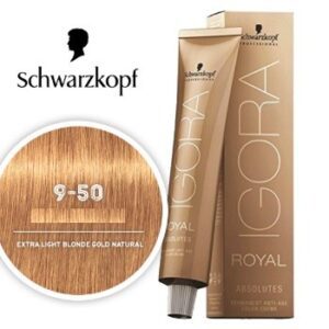 Very Light Blonde Natural Gold 9-50 Schwarzkopf Royal Igora Permanent Color