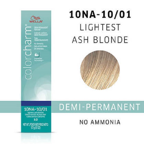 Wella Color Charm 10NA Lightest Ash Blonde Demi–Permanent Haircolor