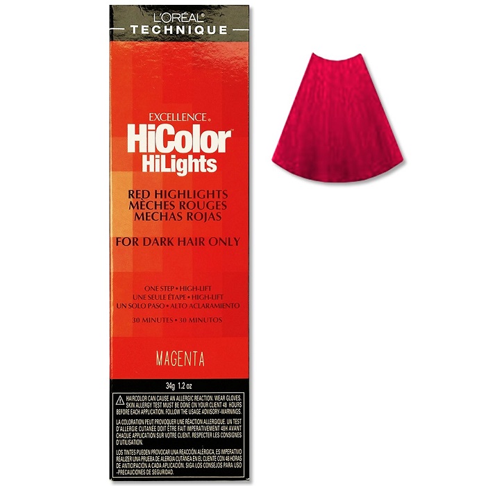 L'Oreal Excellence HiColor HiLights Magenta For Dark Hair Only