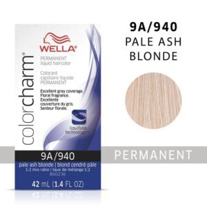 Wella Color Charm 9A Pale Ash Blonde Permanent Liquid Haircolor