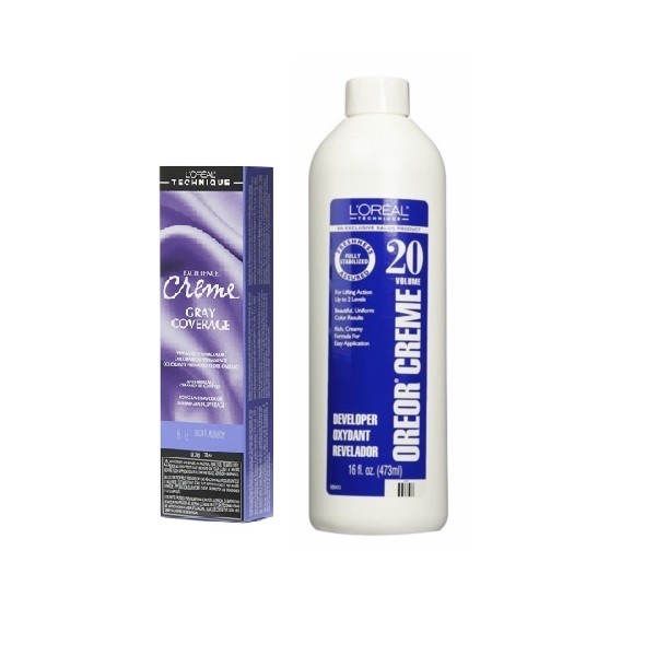 L'Oreal Excellence Creme Gray Coverage 6.6 Light Auburn Permanent Haircolor