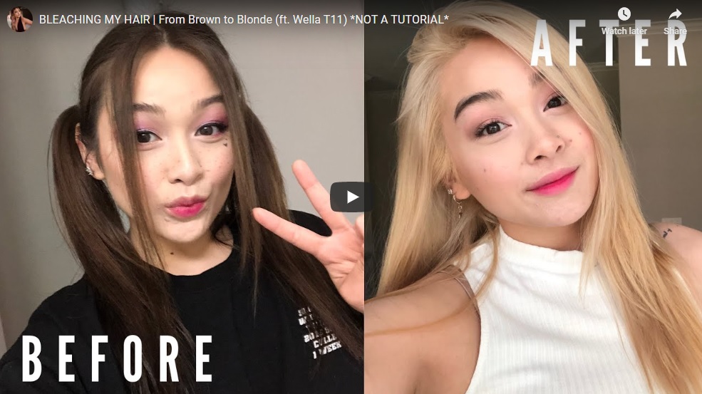 Bleaching My Hair From Brown to Blonde With Wella T11 Lightest Beige Blonde