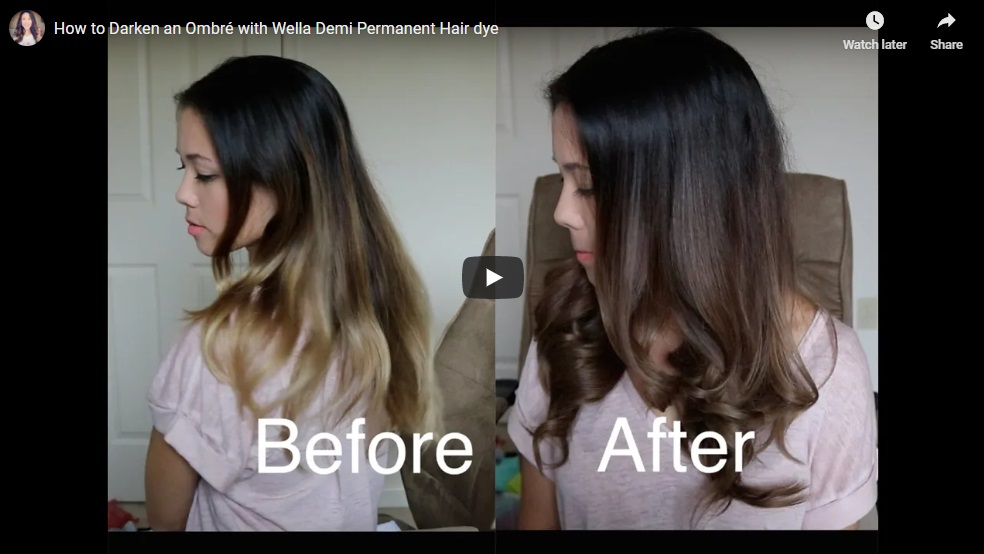 How To Darken an Ombré With Wella 8A Demi Permanent Hair Dye