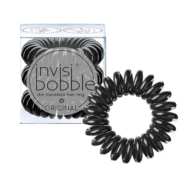 Invisibobble Original True Black Hair Ring Bracelet x3 Pieces