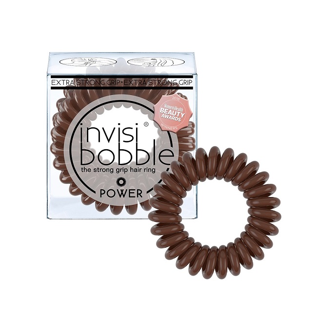 Invisibobble Power Pretzel Brown Hair Ring Bracelet x3 Pieces