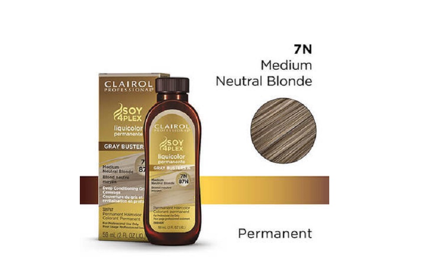 Clairol 7N Medium Neutral Blonde Permanent Hair Colour GRAY BUSTERS