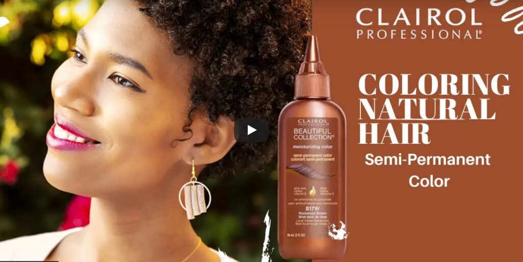 How To Color Natural Hair With Clairol B17W Rosewood Brown