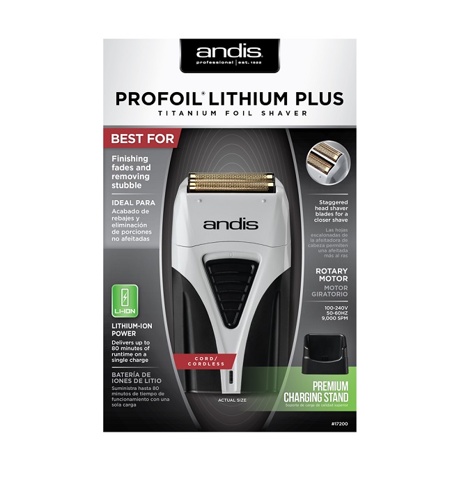 Andis Profoil Lithium Plus Titanium Foil Shaver