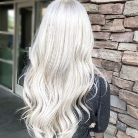 platinum hair colour extensions