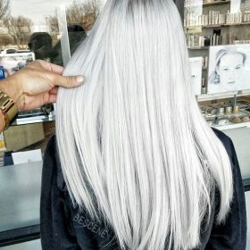 platinum hair colour straight