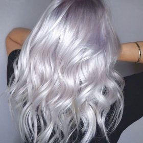 platinum lavender hair colour