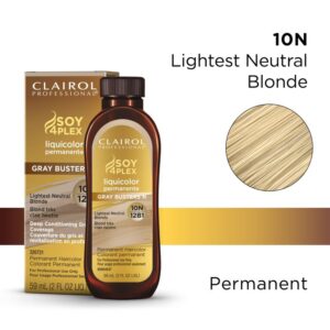 Clairol Soy4Plex 10N Lightest Neutral Blonde LiquiColor Permanent Hair Color