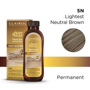 Clairol Soy4Plex 5N Lightest Neutral Brown LiquiColor Permanent Hair Color