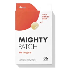 Mighty Patch Original from Hero Cosmetics Acne Pimple Patch for Covering Zits and Blemishes, Spot Stickers for Face and Skin
