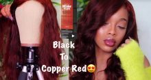 Going From Black Hair To Copper Using L’Oréal HiColor HiLights