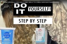How To Bleach & Tone Hair At Home With Wella T18 And L’Oreal Quick Blue