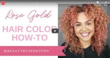 Rose Gold Hair Colour Using Wella Color Charm Paints Light Pink